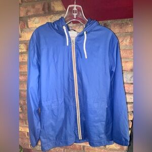 MEDIUM Weatherproof Women’s Blue Hooded Windbreaker